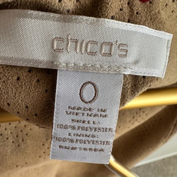 Chicos Women’s Tan Faux Suede Pencil Skirt Size Small - Picture 5 of 5